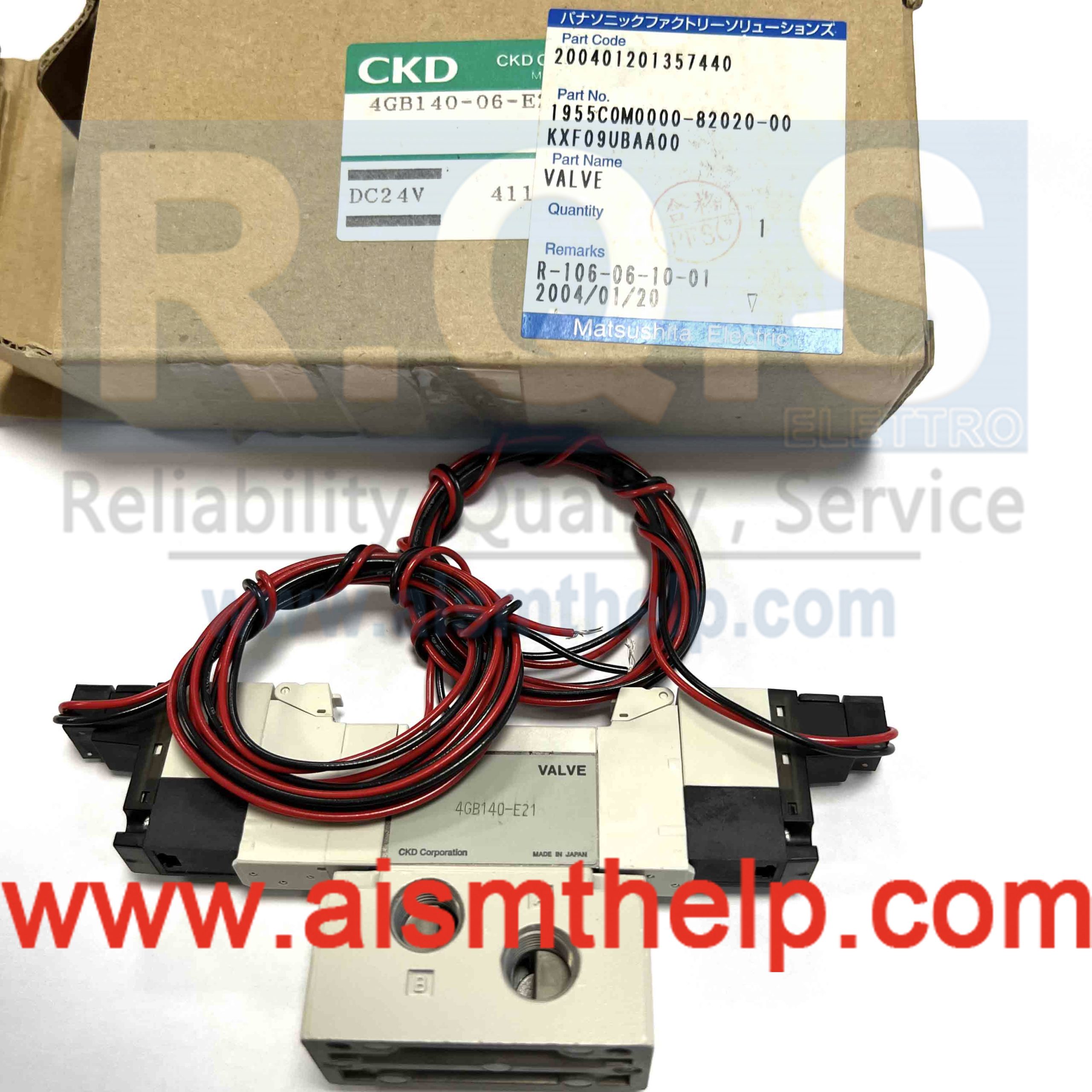 Panasonic SMT Parts KXF09UBAA00 VALVE 200401201357440 11955C0M0000-82020-00 Matsushita Electrio