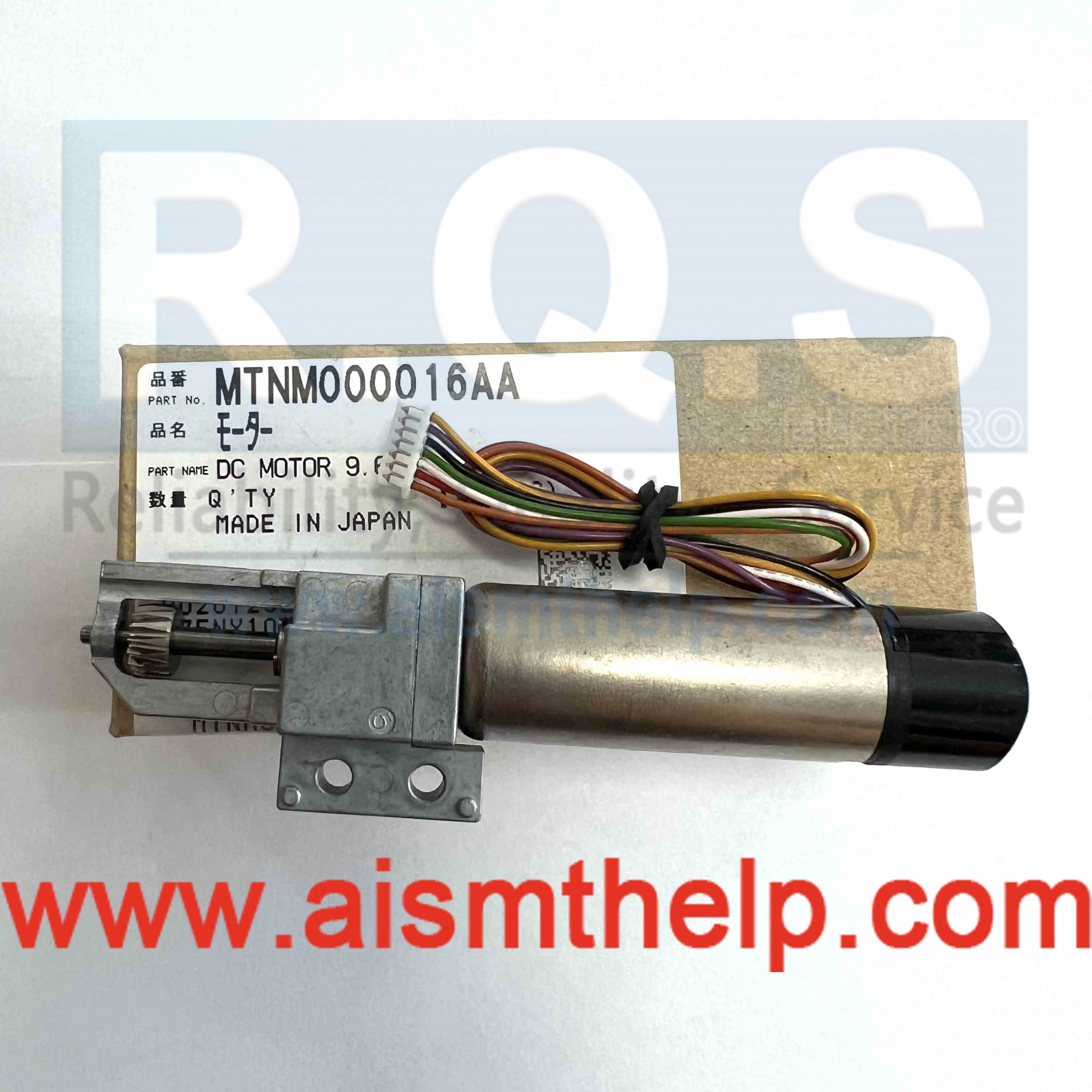 Panasonic SMT Parts MTNM000016AA MOTOR DC MOTOR 9.6V