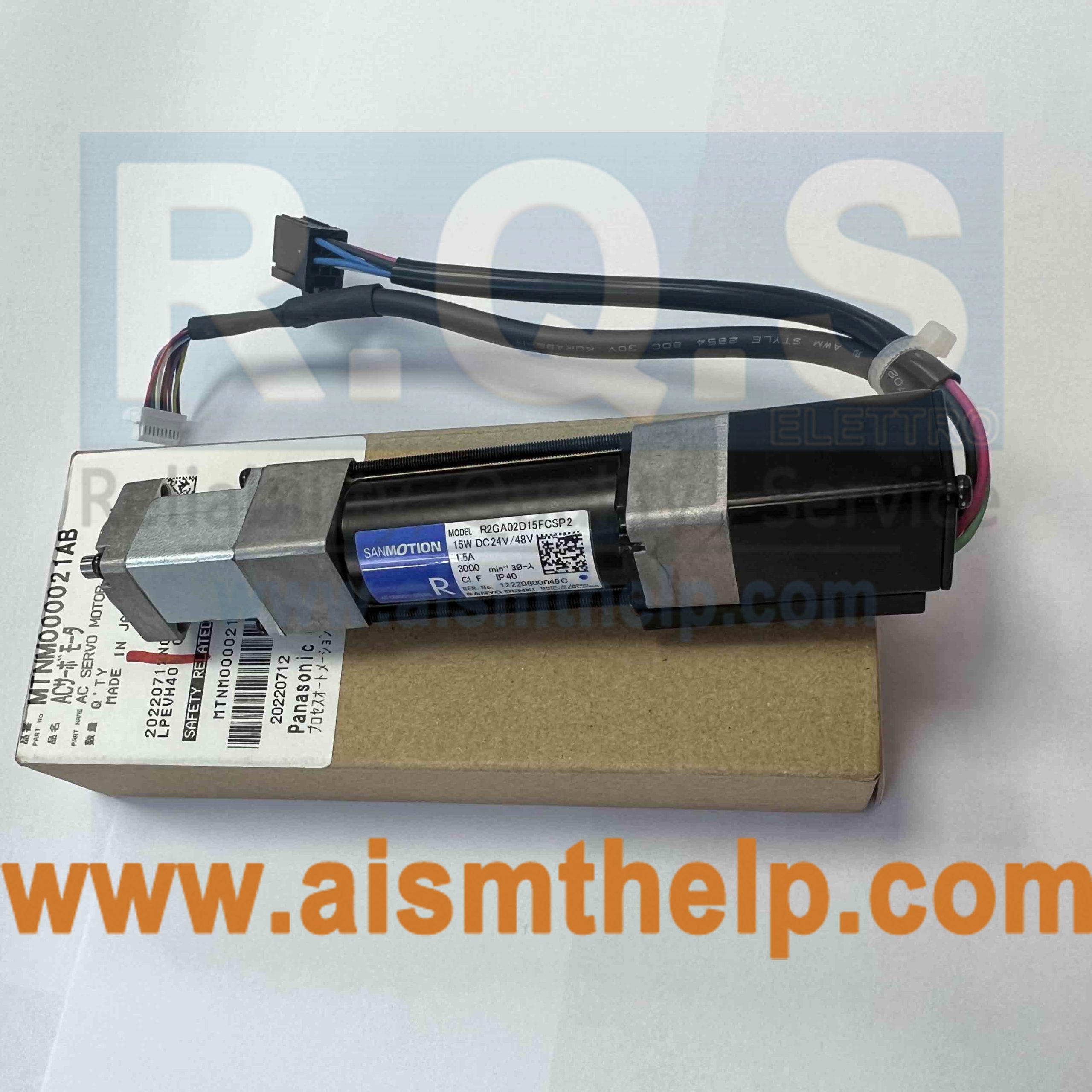 Panasonic SMT Parts MTNM000021AB AC SERVO MOTOR 20W MULTI R2GA02D15FCSP2 15W DC24V 38V