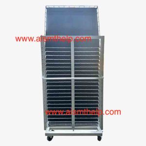 Thousand-layer racks./Semi-finished products in the workshop are placed on turnover racks. /Thousand-layer carts flip storage racks for materials.